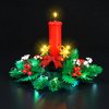 LED Lighting Kit Compatible with Lego Christmas Table Decoration Building Kit 40743, Creative Light Compatible with Lego 40743 Set (Lights Only, No Lego Models)