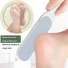 GEMGIMY 2 Pcs Double Sided Multidirectional Nickel Foot File Callus Remover Heel Scraper Foot Scrub Care Tool to Remove Rough Cracked Corns Smoothing Hard Skin