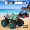 huajuze Remote Control Car, 2.4Ghz All Terrain Dinosaur Monster Truck Toys, RC Truck with Music, 3 Lighting Effects, 360 Stunt Capable, All Included Ready to Run, Toy Gifts for Boys and Girls (Green)