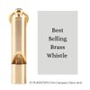 Loudest Brass Whistle Best Premium Emergency Whistle One Piece Outdoor Survival Whistle On Key-Chain or Hang Around Your Neck and Carry it Anywhere!