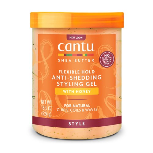 Cantu shea butter maximum hold anti-shedding styling gel honey, 18.5 Ounce