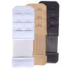 SAMGU 6 Pieces Women's Bra Extenders 2 Hook / 3 Hook Stretchy Bra Extension Strap (one size, 2 Hook 1/2 Inch & 3 hook 3/4 Inch)