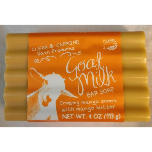 Simply Be Well Creamy Mango Scent Goat Milk Soap with Mango Butter- Made in the USA - Gluten & Paraben Free Natural Ingredients, No Animal Tallow, No Gmos, No Artificial Colors
