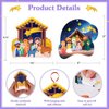 WhatSign Nativity Crafts for Kids 24PCS Make a Nativity Scene Stickers Ornament Crafts DIY Nativity Stickers Religious Christian Sunday School Gifts Christmas Crafts for Kids Classroom Party Favors
