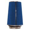 Spectre Universal Clamp-On Air Filter: High Performance, Washable Filter: Round Tapered; 3 in/3.5 in/4 in Flange ID; 8.75 in (222 mm) Height; 6 in (152 mm) Base; 4.75 in (121 mm) Top, SPE-9736, Blue