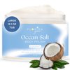 Sea Salt Body Scrub by Florida Suncare - Ocean Salt Body Polish Infused with Marine Algae - Exfoliating Face and Body Scrub - Facial Scrub Exfoliator to Tackle Acne and Scars (Coconut, 12.1 oz)