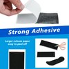 Haisalin Fingerboard Grip Tape, 60Pcs 38mmX110mm Foam Adhesive Tapes for Fingerboards, Black