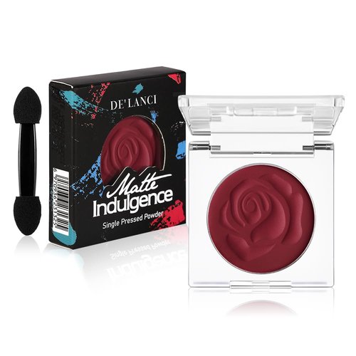 ecofavor Crimson Red Matte Eyeshadow Single with Applicator – Intense, Blendable, and Rich Texture for Dramatic Wine Red Smoky Halloween Eye Look – High-Pigment, Long-Lasting, Waterproof Formula - 06