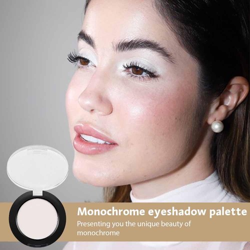 CAKAILA Single Nude White Matte Eyeshadow,Bright High Pigment Intense Monochrome Eye Shadow,Apply Makeup Easily,Matte Pressed Powder Single Eyeshadow,24 Hour Eye Makeup Longwear Waterproof,Blendable