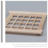 LOGOFUN Doll House Window 1: 12 Scale Miniatures Wood Windows Mini Window Frame Model for Doll Houses Furniture Decoration