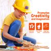 Cosmic Chameleon Kids Construction Toys- 13Pcs Pretend Play Toys Set with Kids Construction Hat, Vest & More- Kids Tool Set for Boys & Girls- Halloween Kids Construction Worker Costume, Birthday Gift