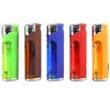 10 Pack Refillable Butane Cigarette Lighter with LED Flashlight