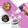 Lace Wig Glue for Front Lace Wig, Waterproof Super Hold Wig Glue with Tools, Invisible Hair Bonding Glue for Lace Front Wig and Poly Hairpieces, Toupee, Cosmetic Hair Systems 1.3OZ