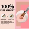 Acrylic Nail Brush - ZoCCee 100% Kolinsky Nail Brushes for Acrylic Application - Acrylic Powder Brush for Nail Art - Nail Brush Acrylic for Professional Manicure DIY Home Salon (#8, Gradient)