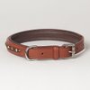 Medium Genuine Leather Jeweled Rhinestone Esprit Dog Collar