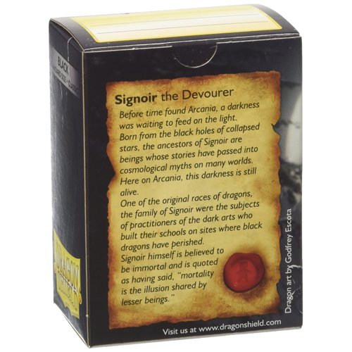 Dragon Shield Standard Size– Classic Black 100 CT - MTG card sleeves are Smooth & Tough - Compatible with Pokemon, Yugioh, & Magic The Gathering , (ART10002)