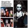Black and White Face Body Paint Makeup,Halloween Face Paint Makeup Kit for Adults,Washable Cream Face Painting Kit with Sponges,Cosplay Costume Clown Festivals Goth Skeleton Skull SFX Makeup Kit
