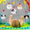 Libima 9 Pcs Mini Stuffed Keychains 3.15 Inch Small Plush Bulk Ornaments for Kids Birthday Party Favors Gifts Xmas Tree Hanging Stocking Stuffers (Puppy)