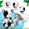 Sumind 5 Pcs Cow Plush Animals Set Mommy Cow Stuffed Animal with 4 Baby Cute Cows in Her Tummy Mommy Cow and Baby Small Plush Cow for Boys Girls(Cute)