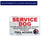 Complete Service Dog Vest with Exclusive Patch, ID Badge and Zipper Pocket (29" - 35" Girth (M), Blue) - Includes a complimentary 5 Pack of Service Dog Law Cards