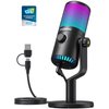 MAONO Gaming USB Microphone with Software, Programmable RGB Mic for Recording, Streaming, Podcast, PS5, PS4, PC, Computer, DM30 RGB