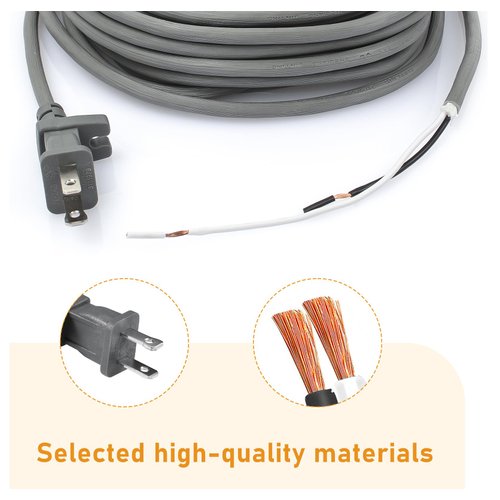 Sxkxm 36ft Vacuum Cleaner Power Cord Compatible with Hoover WindTunnel, MaxLife Pro, Power Scrub Elite Vacuum Cleaner, for All Upright Vacuums Power Cord 17/2 12amp