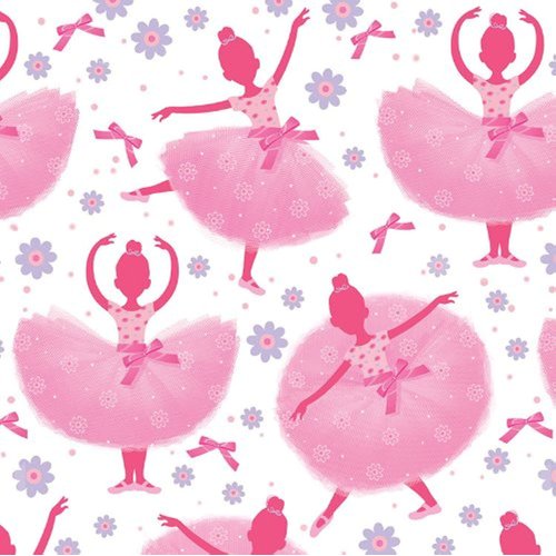 16-Count Paper Beverage Napkins, Tutu Much Fun Birthday