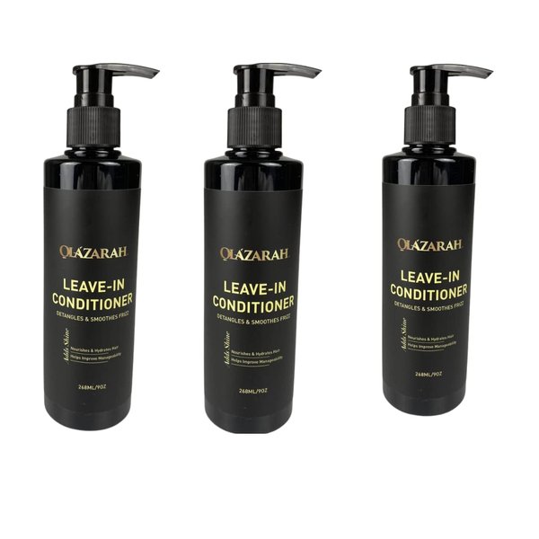 Peppermint Mint & Tea Tree Oil Leave-In Conditioner, Creamy w/Vit. E | Defines Curls, Anti Frizz, Adds Moisture & Shine, 3 in pk, 9 oz