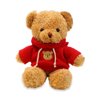 AUCOOMA Teddy Bear Stuffed Animal Cute Red Hoodie Bear Plush Toys Gifts for Kids 11.8 Inches