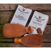 Natural Pumice Stone Made of Terra Cotta Remain 7+ Years | Ancient Indus Valley Foot Scrubber Callus Remover Skin Care Pedicure Tool for Cracked Heels & Dead Skin | Foot Exfoliator (+Organic Cocoa)