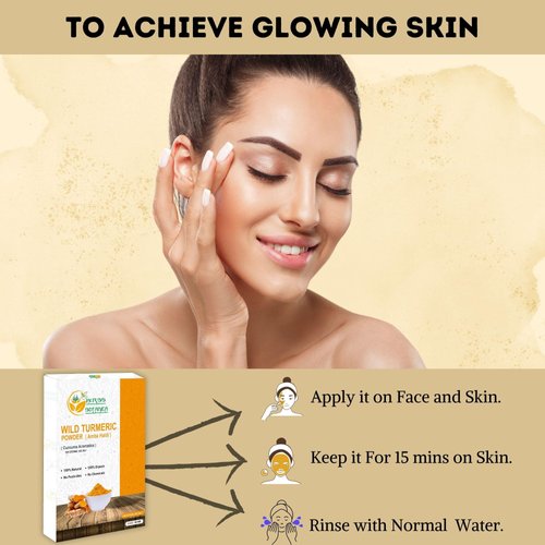 Herbs Botanica Wild Turmeric Powder Exfoliator| Amba Haldi Powder | Kasturi Manjal | Kasturi Turmeric150 Gms / 5.30 oz