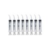 8 Pack Disposable 12cc Dental Sterile Syringe Dental Irrigation Syringe with Curved Tip, Tonsil Squirt Mouthwash Cleaner