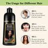 Dark Coffee Hair Color Shampoo for Gray Hair, Instant Dark Brown Hair Dye Shampoo 3 in 1 for Women and Men, Long Lasting Herbal Brown Hair Shampoo Colors in Minutes 17.6 FL OZ