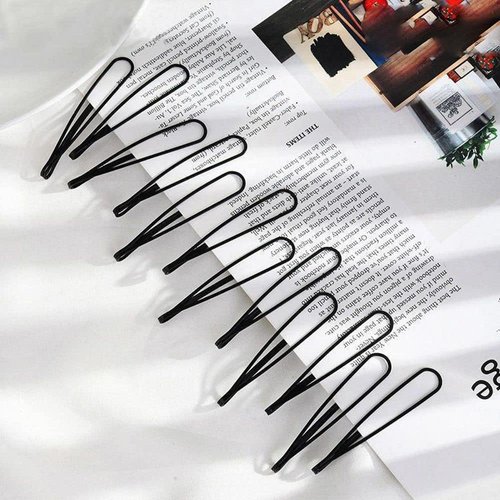Galepromot 12 Pcs Mini Bobby Pins, Vintage Hair Pins in Black, Invisible Bangs Clips for Women and Girls Decorative Wedding Dainty Accessories Headwear