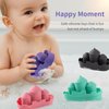 Bath Toys for Baby Silicone Bathtub Floating Toy for Toddler Kids Pool Bath Boats Toy, 4Pcs Castles Sets
