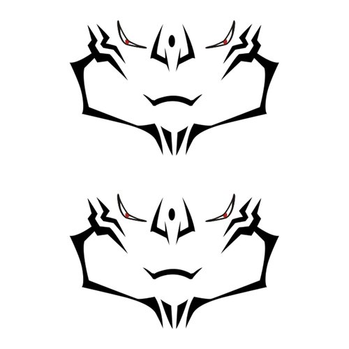 AwwwCos Anime Toge Nobara Yuji Mahito Cosplay Temporary Tattoos Tattooing Face Stickers for Masquerade Costumes E