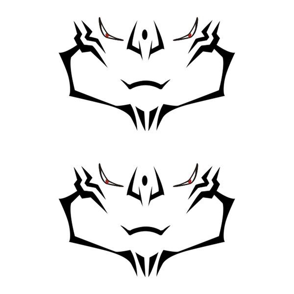 AwwwCos Anime Toge Nobara Yuji Mahito Cosplay Temporary Tattoos Tattooing Face Stickers for Masquerade Costumes E