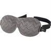 7.75" Gray Textured Chevron Adjustable Unisex Sleeping Mask