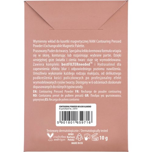 NAM Makeup Contouring Pressed Powder Insert in a Blister NR 5 - Almond 10g