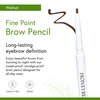 Honeybee Gardens Fine Point Brow Pencil, Walnut, Long-Lasting Eyebrow Definition, Vegan, Cruelty-Free Beauty