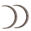 LANGHONG 2PCS Moon Crescent Hairpin For Women Retro Moon Hair Stick Forks Knot Hair Styling Pins (ZNAB)
