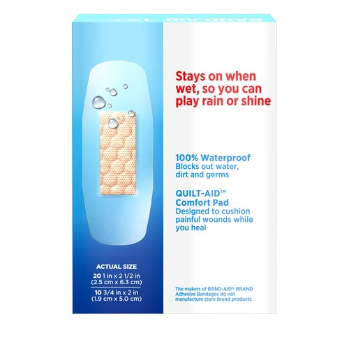 B-A Water Block Plus Size 30s Band-Aid Water Block Plus Transparent Adhesive Bandages