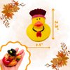4E's Novelty Thanksgiving Rubber Duckies (12 Pack) Thanksgiving Themed Rubber Ducks Bulk Turkey & Pilgrim Ducks, Thanksgiving Party Favors Supplies for Kids Adults, Table Centerpiece, Bath Toys