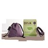Diva Disc - Comfortable, Reusable Menstrual Disc with Leakproof Shield - Period Disc for Up to 12 Hours of Continuous Wear - 100% Medical Grade Silicone - Holds 7 Tampons of Flow - One Size Fits Most
