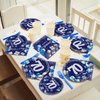 96 Pcs 70th Birthday Party Supplies Navy Blue and Silver Birthday Plates 70th Birthday Paper Tableware Happy Birthday Party Plates and Napkins Forks Blue Birthday Table Decorations for 24 Guests