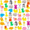 50 Pcs Baby Bath Toys Bulk Infant Bath Toys Water Float Squeak Rubber Animal Toys Bathtub Pool Toy for Toddlers Kids Bath Time Shower Party Favors Birthday Gifts, Random Style(Jungle Style)