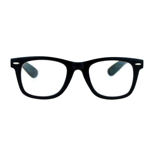 SA106 Retro Horn Rim Multi 3 Focus Progressive Reading Glasses Black 2.75