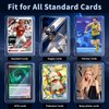 200 Card Sleeves Top Loads for Cards, Toploads for Cards, Baseball Card Sleeves Hard Plastic, 3" x 4" Baseball Card Protectors, Trading Card Sleeves Card Holder (100 Hard Sleeves + 100 Clear Sleeves)