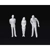 DS. DISTINCTIVE STYLE Unpainted Figures 1:50 Scale 100 Pieces Assorted Poses Miniature People for Architectural Layout Project O Scale Model Trains Railroads Home Bonsai Decor