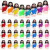 Bememo 25 Pcs Little Jesus Figures Original Design Mini Rubber Jesus Toys to Hide and Seek Religious Party Favors Sunday School Baptism Gifts (Vibrant Color)